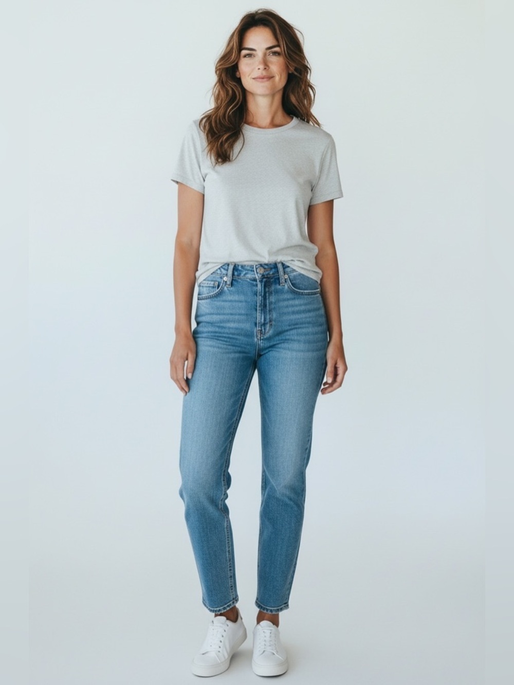 Rag and Bone Cate Skinny Blue Jeans Raw Hem Medium Wash Womens Size 31 Designer